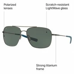 Costa Canaveral 580G Polarized Sunglasses 11 Costa Canaveral 580G Polarized Sunglasses -Costa Outlet Store GYS580GBRUSHED D8