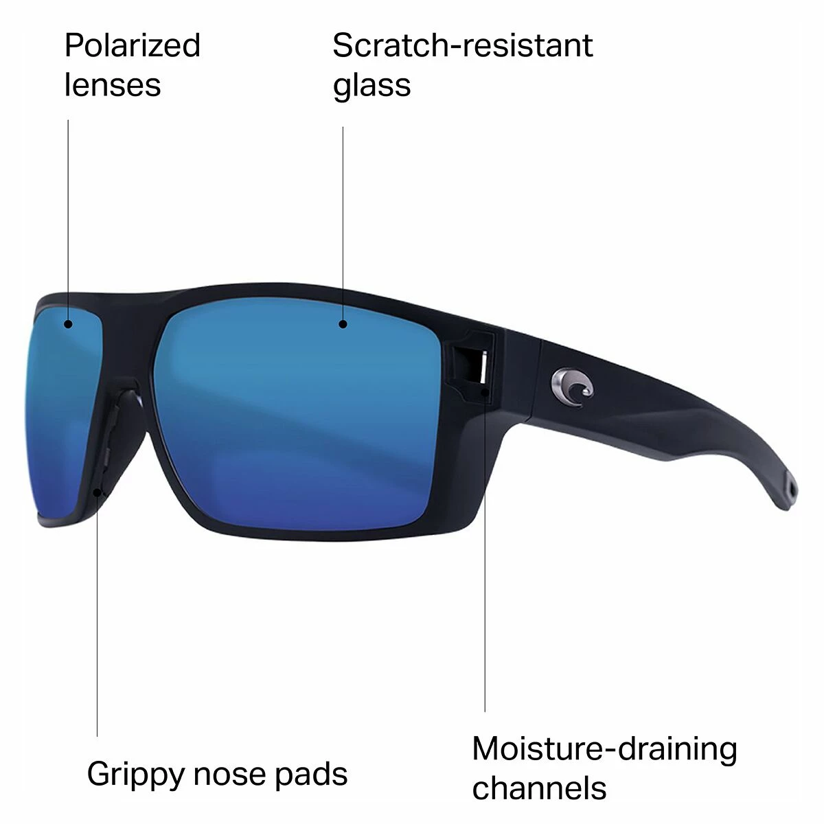 Costa Diego 580G Polarized Sunglasses 4 Costa Diego 580G Polarized Sunglasses - Image 2