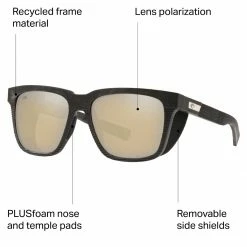 Costa Pescador Side Shield 580G Polarized Sunglasses -Costa Outlet Store NEGRRUSIMI D8
