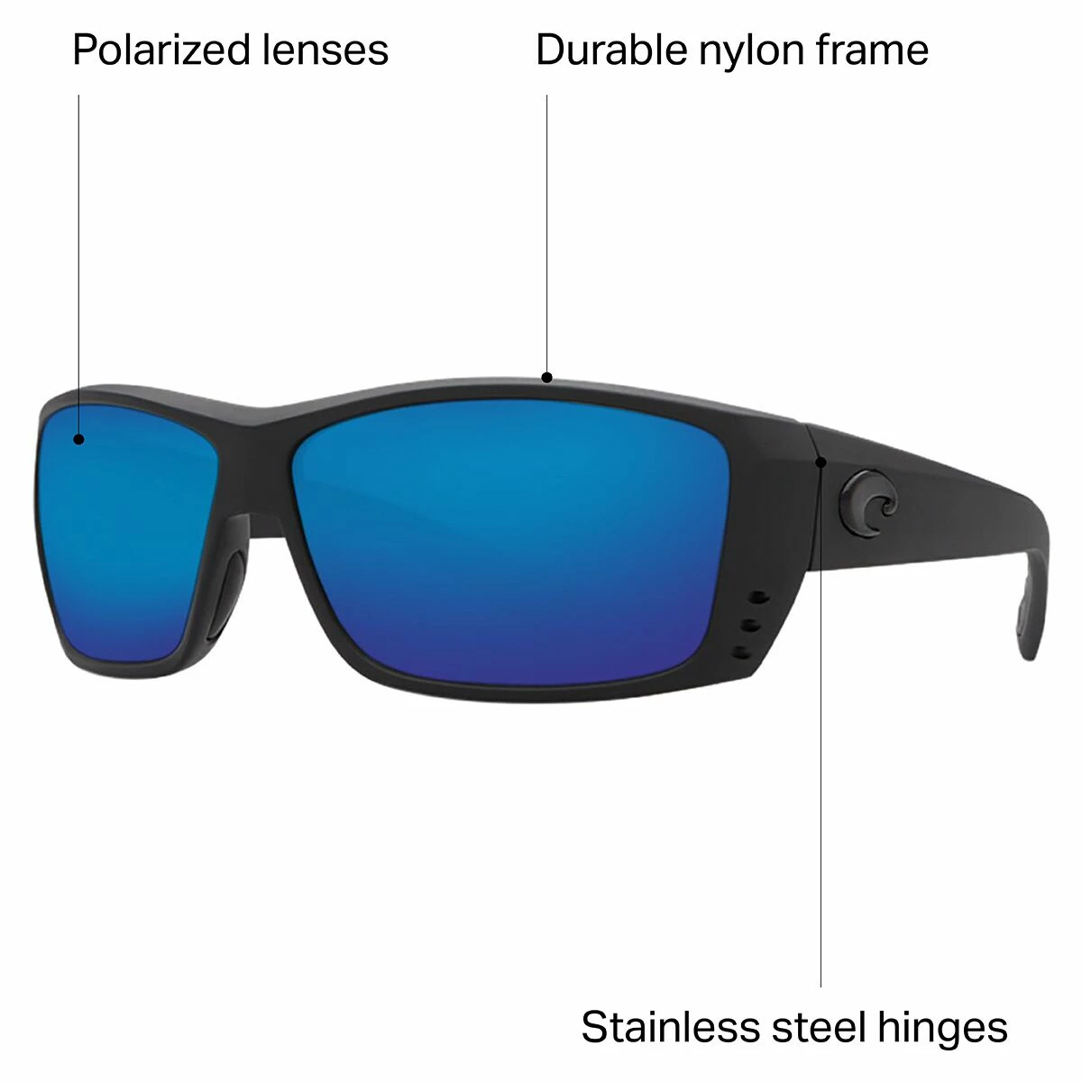 Costa Cat Cay Blackout 580G Polarized Sunglasses 4 Costa Cat Cay Blackout 580G Polarized Sunglasses - Image 2