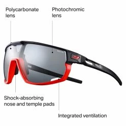 Julbo Rush Reactiv Performance Photochromic Sunglasses 13 Julbo Rush Reactiv Performance Photochromic Sunglasses -Costa Outlet Store ORABLA D3